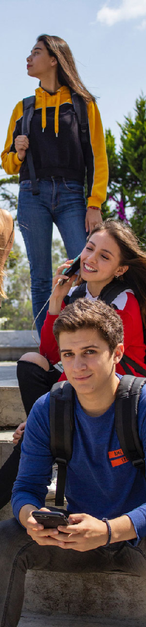 Happy students